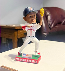 Fly Worcester Ceddanne Rafaela Baseball Bobblehead Boxed Boston Red Sox Plastic