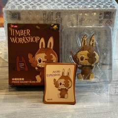 Pop Mart Pop Land labubu Timber Workshop AVOID EXPLOSIVES Fridge Magnet