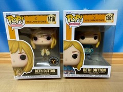 Funko BETH DUTTON #1416 Exclusive & #1361 Set Of 2 YELLOWSTONE Pop Vinyls NIB