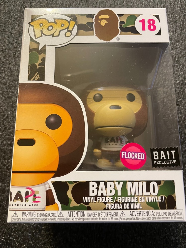 Funko Pop! Baby Milo Flocked A Bathing Ape Exclusive Flocked Variant 18