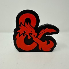 3D Printed D&D Logo (V2) Fan Sign for your Funko & collectibles