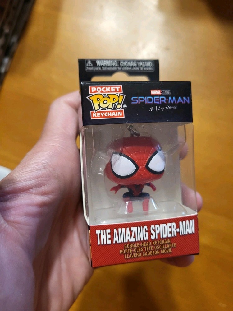 Funko Pop Pocket Keychain Marvel The Amazing Spider-Man No Way Home Bobble Head