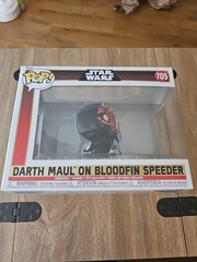 Funko Pop! Rides Deluxe: Star Wars – Darth Maul on Bloodfin Speeder #704