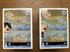Funko Pop! One Piece #2402 & #2403 Kid Luffy & Kid Zoro HT & BL Exclusives
