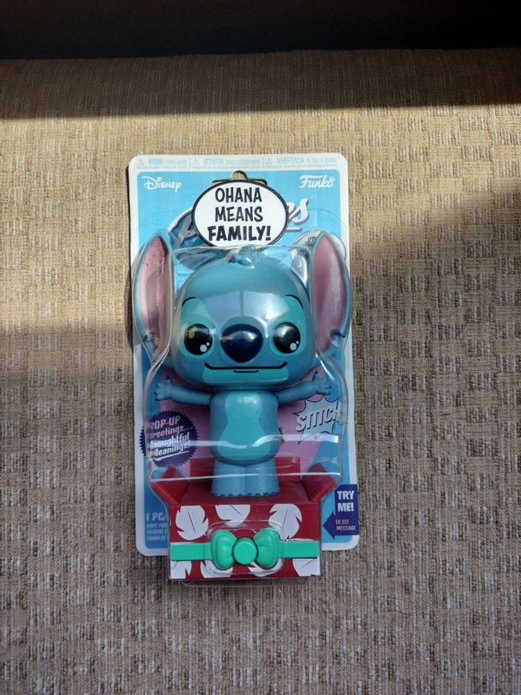 Disney Funko Popsies 2021 STITCH “Ohana Means Family!” Pop Up Greeting Message  