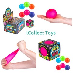 VIRAL Squishy NEON Squish Stretch Ball 2.5” Toy Network Groovy Glob [x1 RANDOM]