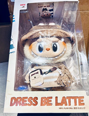POP MART Labubu THE MONSTERS Dress Be Latte Boxed Vinyl Plush Doll 2023