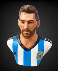 Fanart figure Lionel Messi airbrush painted bust Adult 17+