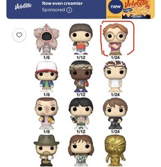 Funko Bitty Pop! Mystery Barb 1/6 Scale Figure Stranger Things 1/24 RARE
