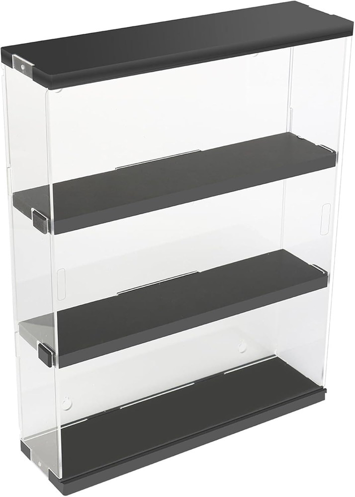 Duvindd Acrylic Display Case for Collectibles, Wall Mounted Funko POP Shelves, C