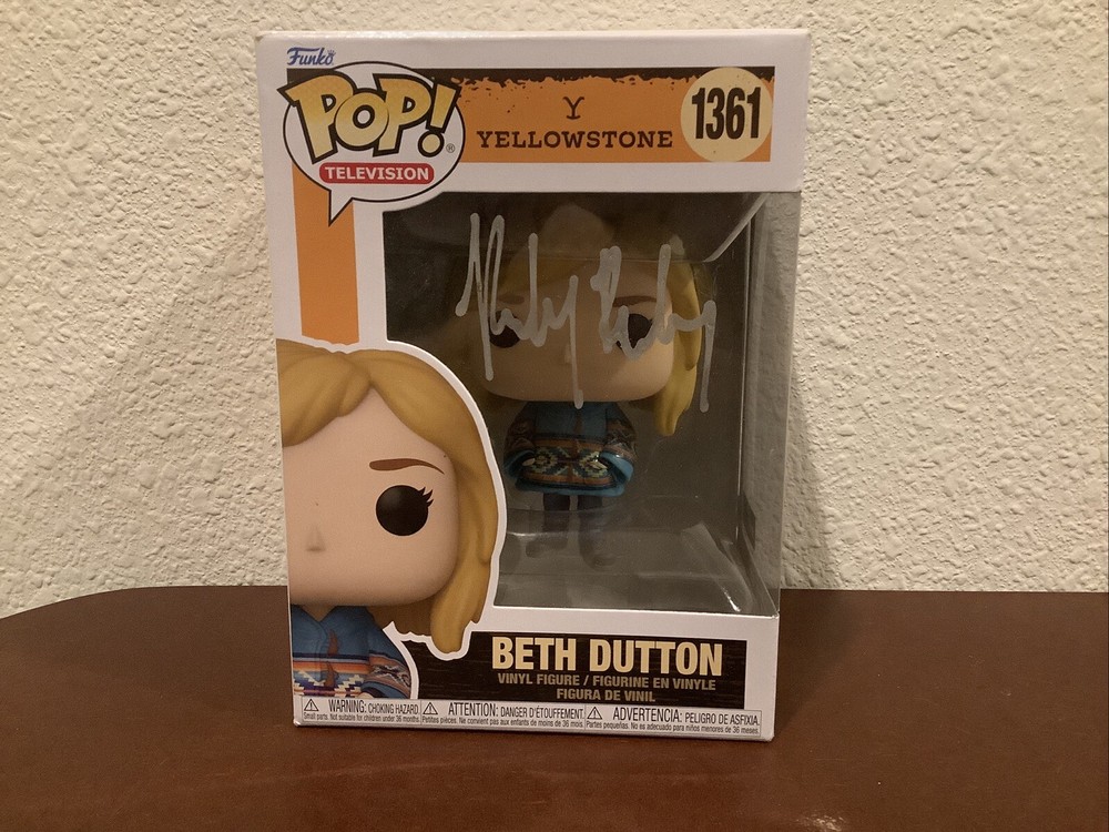 Rare Autographed Funko Pop! Television Yellowstone 1361 Beth Dutton With COA