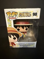 FUNKO POP ! MONKEY D. LUFFY 98 ONE PIECE “JJL160406” OG GLOSSY HAIR BOX NOT MINT