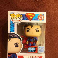 Funko Pop! Heroes: DC – Superman (Exclusive, Limited Edition) Vinyl #573