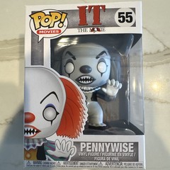 Funko Pop! IT Pennywise #55 Black and White RI Exclusive- No Sticker w/protector
