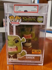 Funko PSA Graded Mint-9 2024 Dreamworks Shrek Movie “Shrek” #1599 Hot Topic Stk