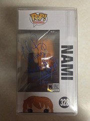 Nami Funko #328 Signed By Chris Rager(English Arlong Voice Actor