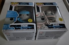 Tron #488 and Sark #490 Glow In The Dark Funko Pop Set