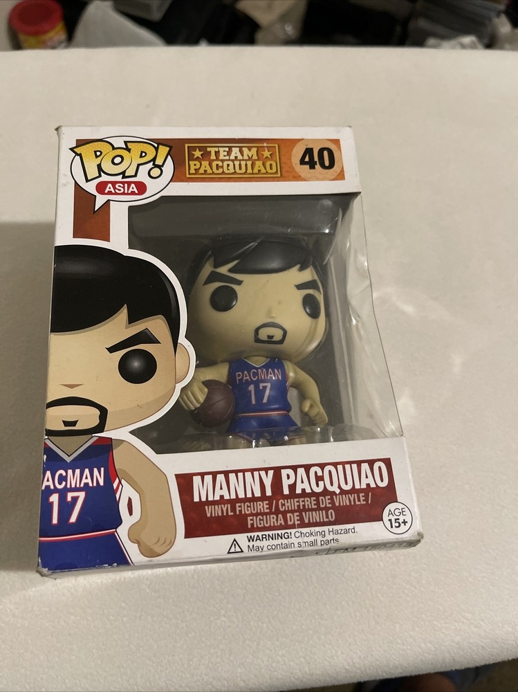 Funko Pop! Manny Pacquiao #40 Team Pacquiao Basketball Jersey HTF Pop Asia