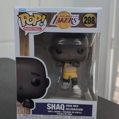 Funko Pop! NBA Basketball Lakers Shaq #208 2000 WCF Celebration W/ Protector