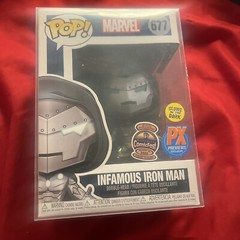 Funko Pop Marvel #677 Infamous Iron Man PX Exclusive Doctor Doom Glow LE 30,000