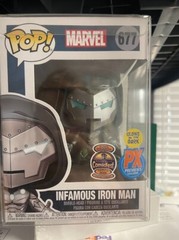 Funko Pop! #677 Infamous Iron Man GITD Soft Protector Included Doctor Doom