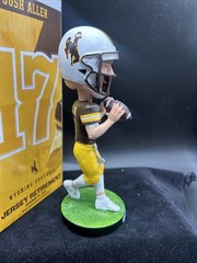 New Josh Allen Retire Jersey #17 Bobblehead University of Wyoming Buffalo Bills