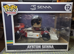 Funko Pop! Rides Super Deluxe Ayrton Senna McLaren Car #12 Formula 1 Brand New