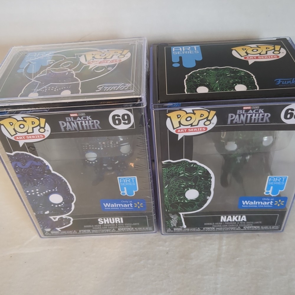Pop Art Series Marvel Black Panther Set Of 2 NIB