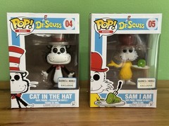 Funko Pop Lot 2 Dr. Seuss Cat In Hat Sam I Am 04 05 Barnes Nobel Exclusive