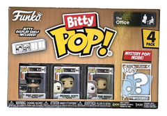 Funko -Bitty Pop! The Office Characters set of 4 includes plastic display case