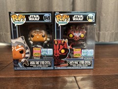 Funko Pop! Darth Maul and Ahsoka Tano (Kyber Crystal) LE 9500 SDCC – FREE SHIP