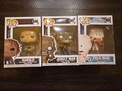 Funko Pop! Lot of 3 Pans Pale Man #604 Scary Stories Harold #846 Jangly Man #847