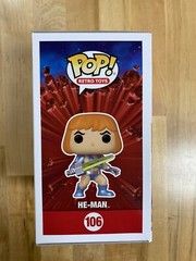 Funko Pop! He-Man #106 MOTU SDCC Toy Tokyo Exclusive w/Pop Protector *Damaged*