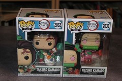 Demon Slayer Nezuko Kamado & Tanjiro Kamado Funko Pop Plus Holiday,#’s 2032,2033