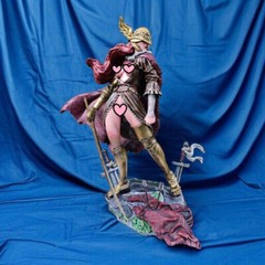 Figura fanart Malenia pintada con aerógrafo, diseño coleccionable gamer