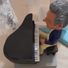 Tuner Plastic Figure – Music Theme Man at Piano, Multicolor, Opened Original
