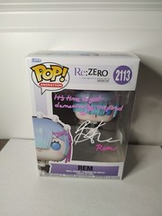 REM 2113 Re:Zero Funko Pop Signed By Brianna Knickerbocker