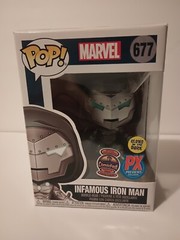 Funko Pop! Marvel #677 Infamous Iron Man PX Exclusive Doctor Doom Glow NIB