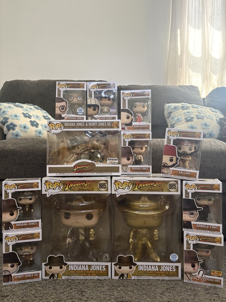 Funko Pop! Vinyl: Indiana Jones Collectible Figures Brand New Lot
