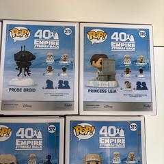 Funko Pop Star Wars Battle at Echo Base Chewbacca 374 Wampa 372 Leia 376 Luke 34