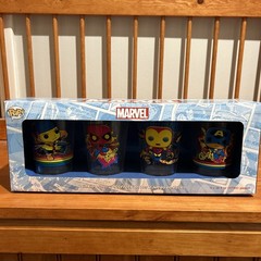Funko Pop! Marvel Black Light Neon Glass Cups Set BRAND NEW 17oz