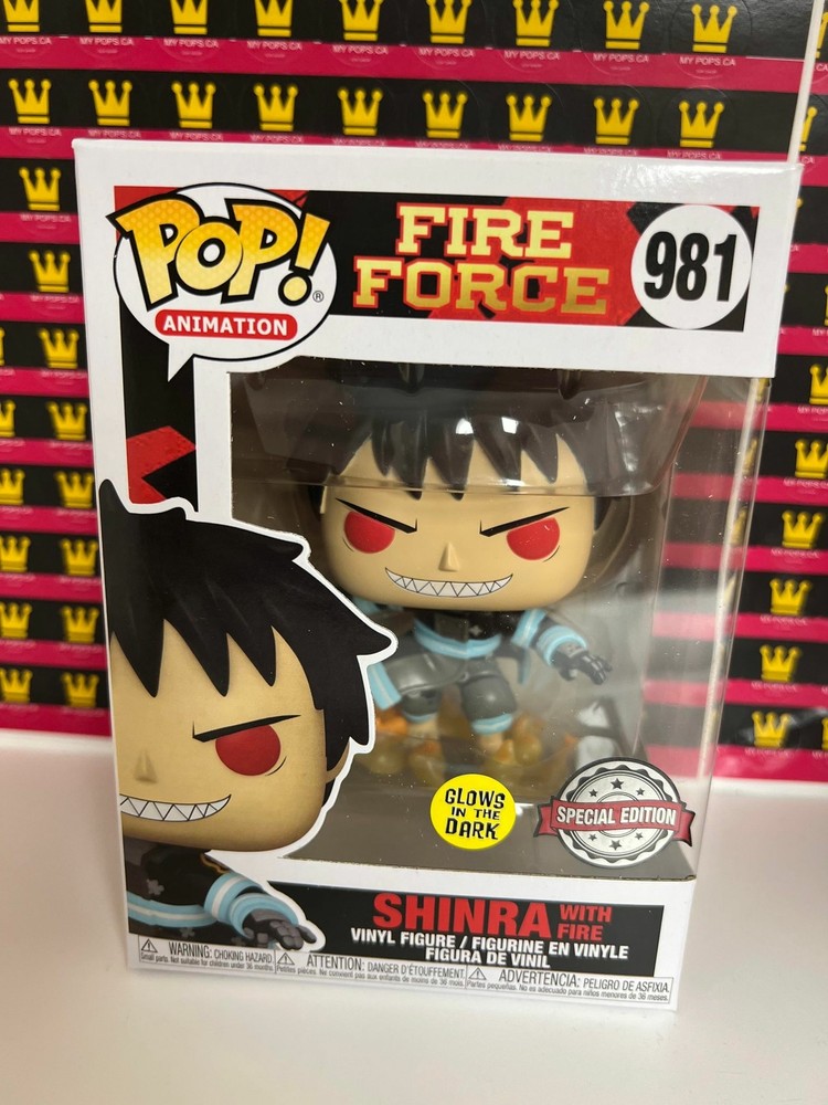 **IN HAND** SPECIAL EDITION Funko Pop! FIRE FORCE SHINRA GLOW IN THE DARK #981