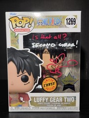 Funko Pop! One Piece- Luffy Gear Two #1269 CHASE Fundom Exclusive Autographed
