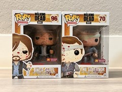 Funko Pop! The Walking Dead #70 The Governor & #96 Bikes Daryl Set PX Previews