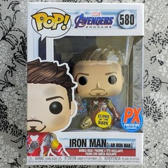 Avengers Endgame I Am Iron Man Glow-in-the-Dark Deluxe GITD Pop – PX Exclusive