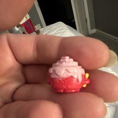 Mini Cupcake Shopkins with Face Plastic Pink/Red/Yellow Mini Figure Moose Brands