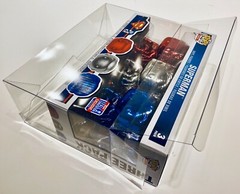 1 Box Protector For FUNKO POP! SUPERMAN CHROME 3 Pack Clear Display Case