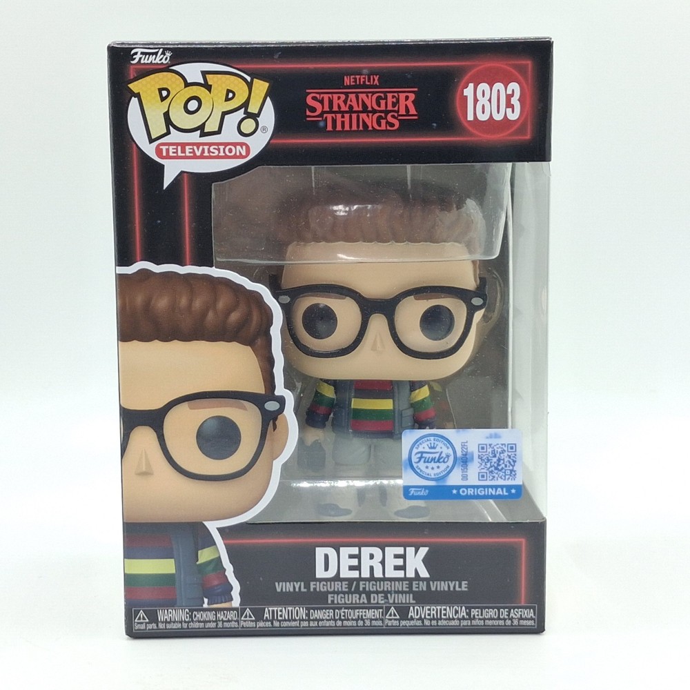 Funko Pop Derek Turnbow 1803 Stranger Things Funko Shop Exclusive Horror Netflix