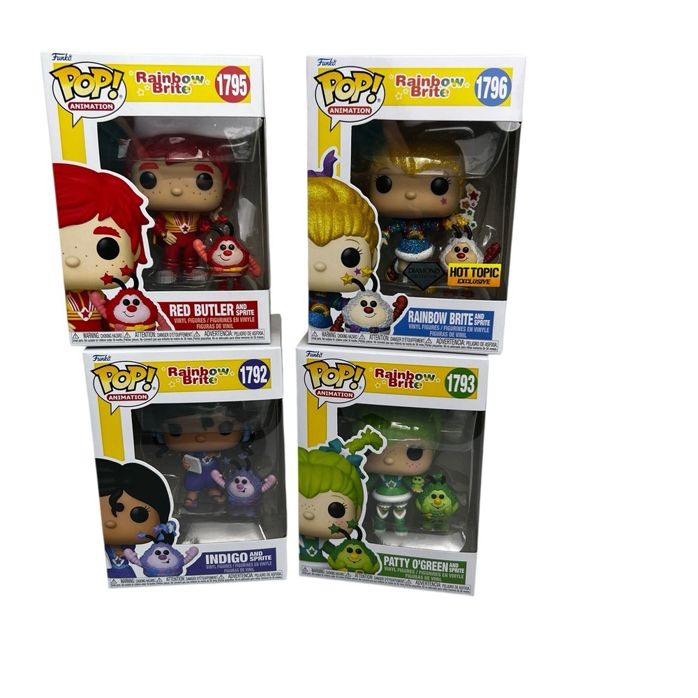 Funko Pop Rainbow Brite – Diamond Lot of 4 | Indigo, Patty O’Green, Red Butler