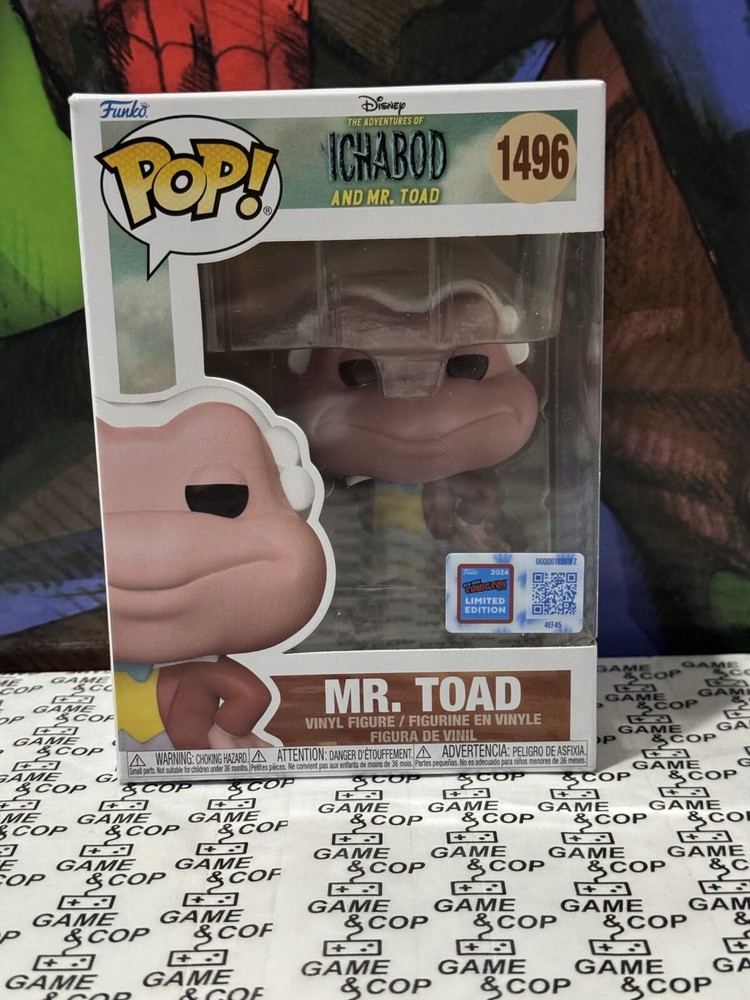Mr. Toad Funko Pop Disney NYCC 2024 Official Con Sticker Exclusive 1496